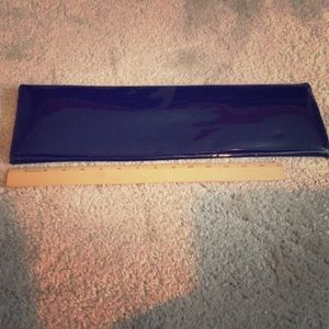 Patent leather clutch